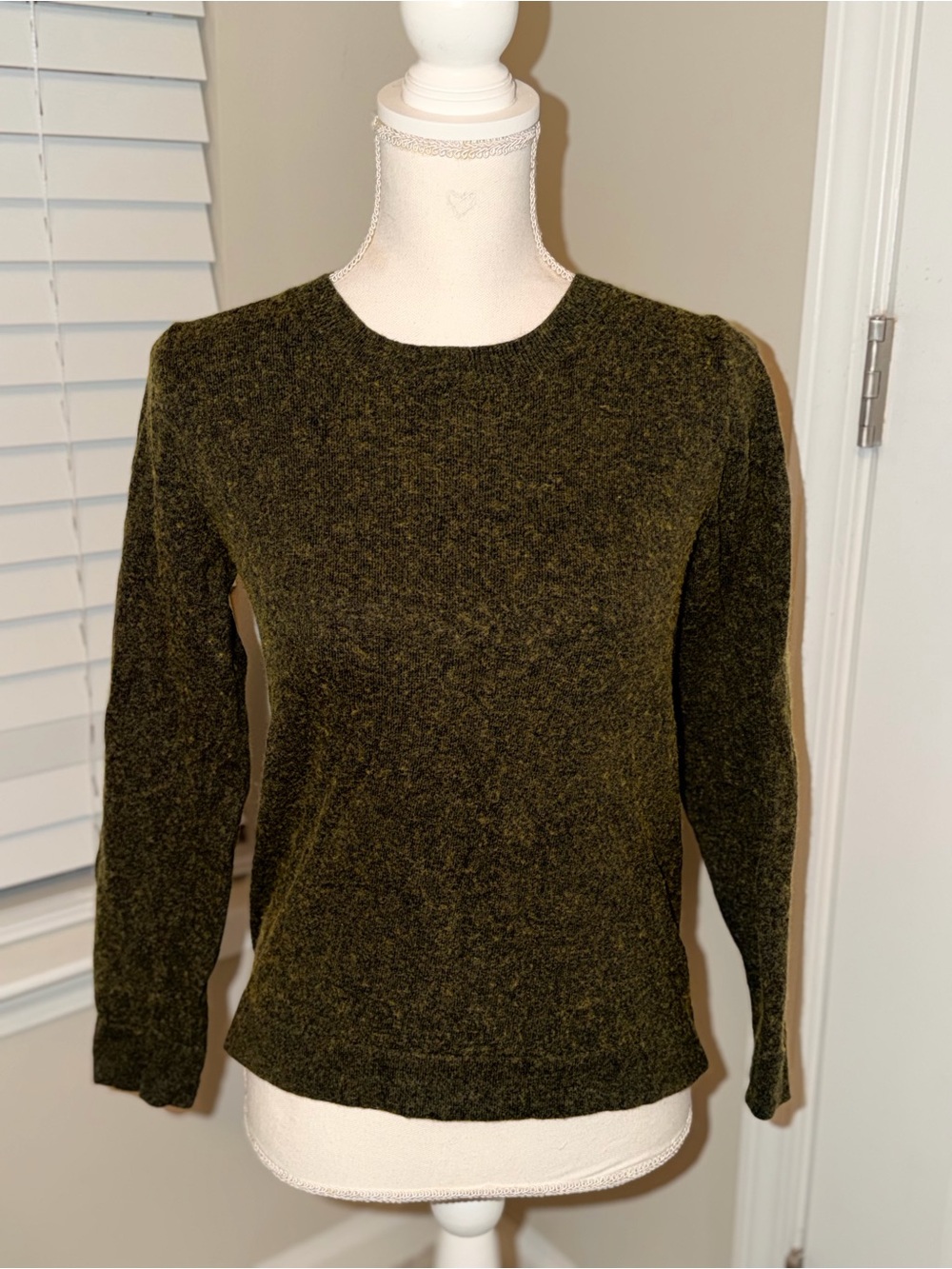 J. Crew Olive Crewneck Sweater